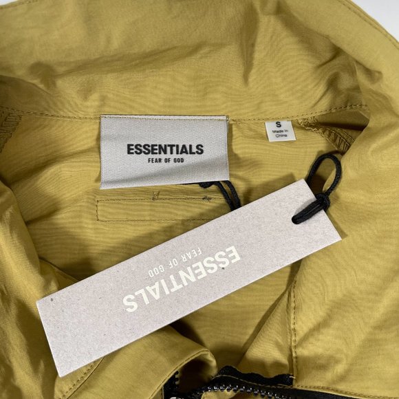 FOG ESSENTIALS Olive Green Half Zip Track Jacket - Picture 6 of 7